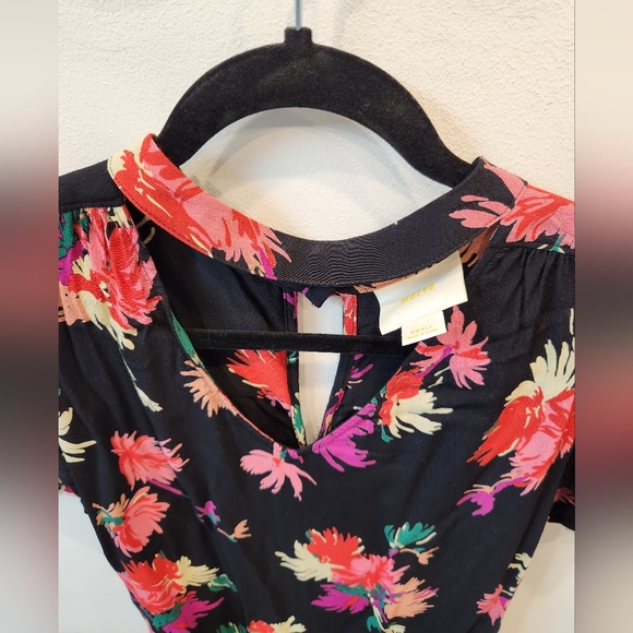 Anthropologie Maeve V-Neck Blouse, Floral Print, Size US S - Picture 2 of 5
